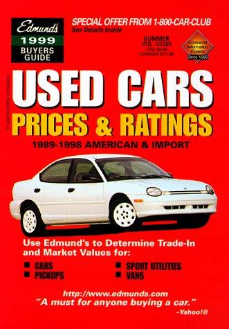 Cover for Edmund's Used Cars & Trucks: Prices & Ratings 1999 