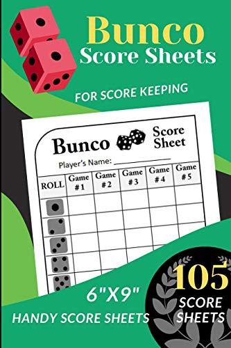 Cover for Bunco Score Sheets