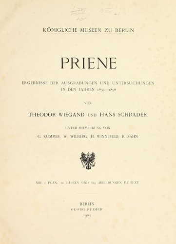 Cover for Priene