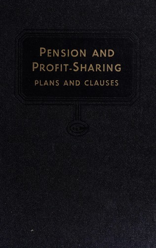 Cover for Pension and profit-sharing plans and clauses.