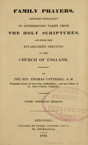 Cover for Family prayers
