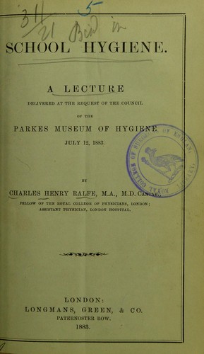 Cover for School hygiene