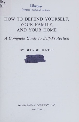 Cover for How to Defend Yourself, Your Family, and Your Home