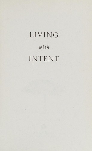 Cover for Living with intent