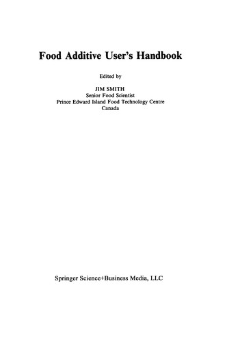 Cover for Food additive user's handbook