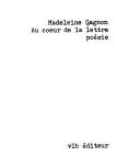 Cover for Au coeur de la lettre poésie.