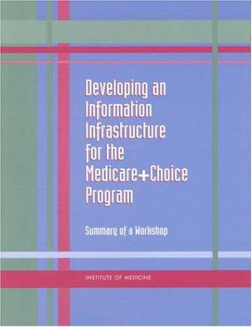 Cover for Developing an Information Infrastructure for the Medicare+Choice Program