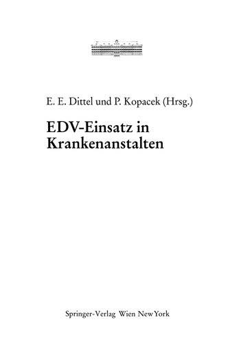 Cover for EDV-Einsatz in Krankenanstalten