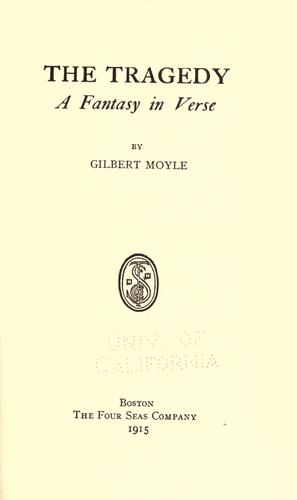 Cover for The tragedy