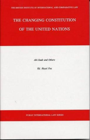 Cover for Changing Constitution of the United Nations