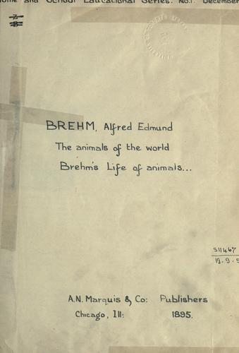 Cover for The animals of the world