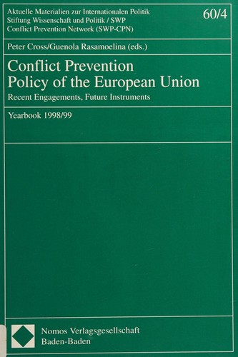 Cover for Conflict prevention policy of the European Union