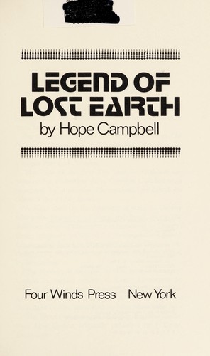 Cover for The Legend of lost earth