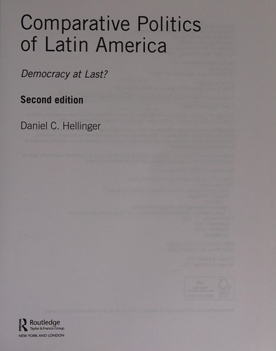 Cover for Comparative Politics of Latin America