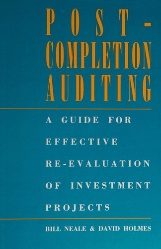Cover for Post Completion Auditing