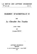 Cover for Sur Le chevalier Des Touches