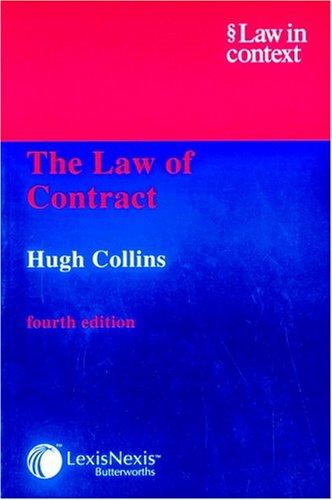 Cover for The law of contract