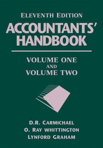 Cover for Accountants' Handbook, 2 Volume Set (Accountant's Handbook)