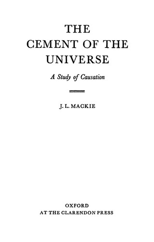 Cover for The cement of the universe