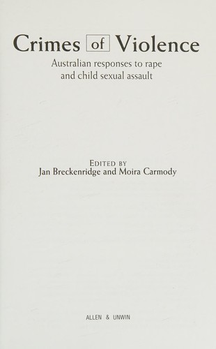 Cover for Crimes of violence