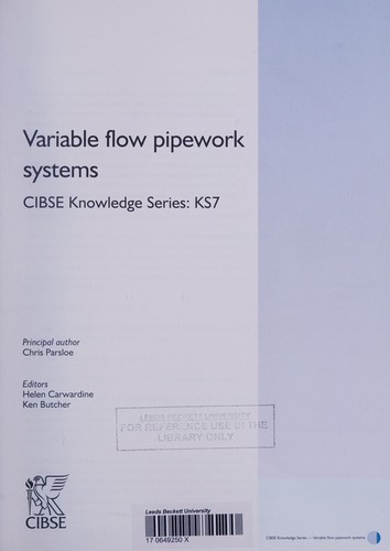 Cover for Variable Flow Pipework Systems