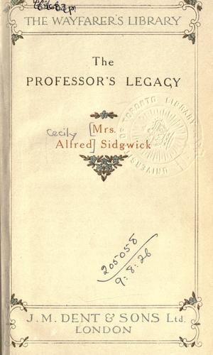 Cover for The professor's legacy