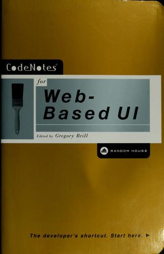 Cover for CodeNotes for Web-based UI