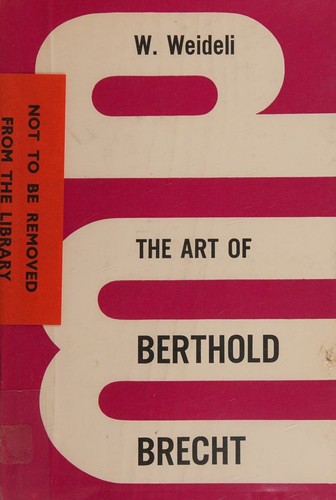 Cover for The art of Bertolt Brecht