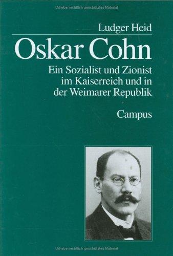 Cover for Oscar Cohn.