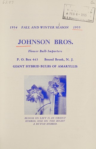 Cover for 1954 fall and winter season 1955