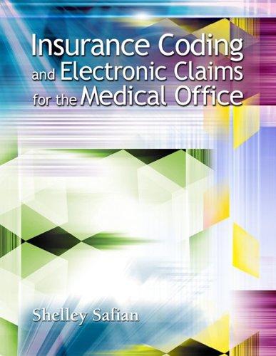 Cover for Insurance Coding and Electronic Claims for the Medical Office