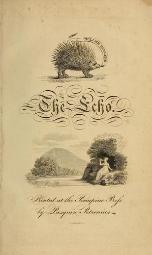 Cover for The echo