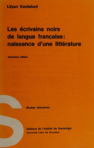 Cover for Les écrivains noirs de langue française