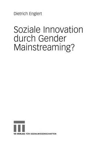 Cover for Soziale Innovation durch Gender Mainstreaming?
