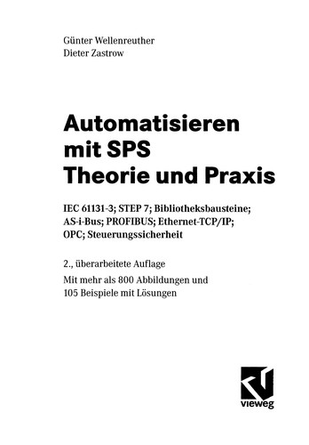 Cover for Automatisieren mit SPS Theorie und Praxis