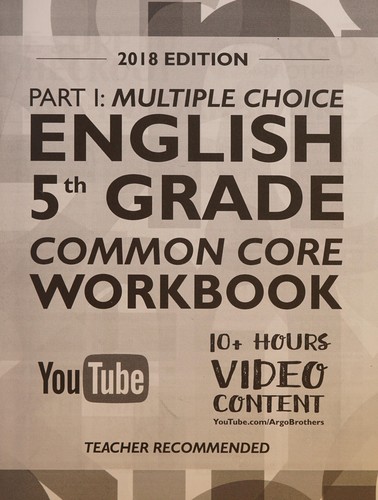 Cover for Argo Brothers English Workbook, Grade 5