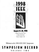 Cover for 1998 IEEE International Symposium on Electromagnetic Compatibility, Emc
