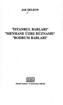 Cover for İstanbul barları ; Meyhane üzre rûzname ; Bodrum barları