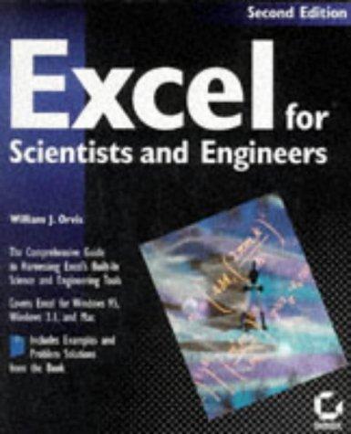 Cover for Excel for scientists and engineers