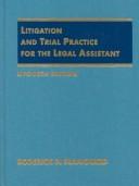 Cover for Litigation and trial practice for the legal assistant