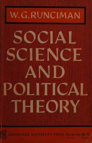 Cover for Social Science and Political Theory