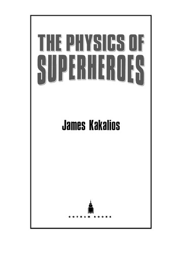 Cover for The physics of superheroes