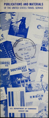 Cover for Publications and materials of the United States Travel Service
