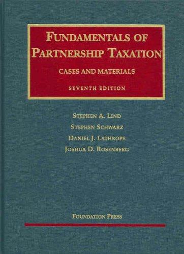Cover for Fundamentals of Partnership Taxation Cases and Materials
