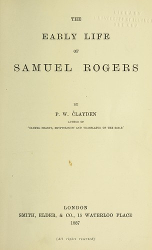 Cover for Rogers and his contemporaries