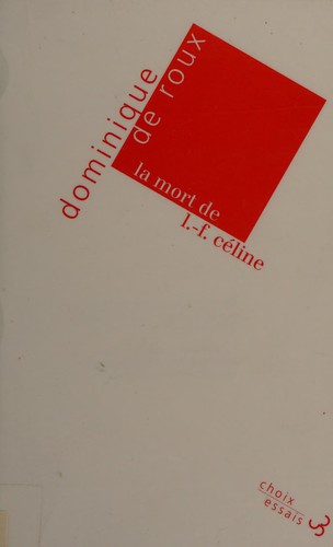 Cover for La mort de L.-F. Céline