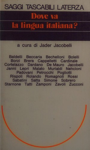Cover for Dove va la lingua italiana?