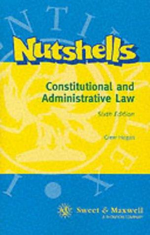 Cover for Constitutional and administrative law in a nutshell.