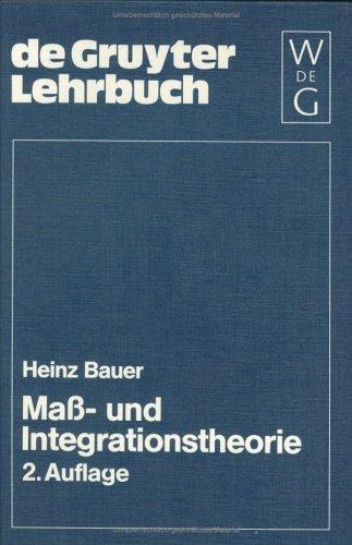 Cover for Mass-Und Integrationstheorie (De Gruyter Lehrbuch)