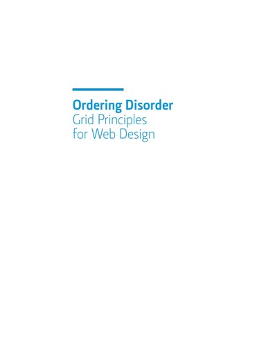 Cover for Ordering disorder